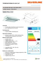 SILV.NEW-LINE 1390 60 cm elszívó Fehér / Inox