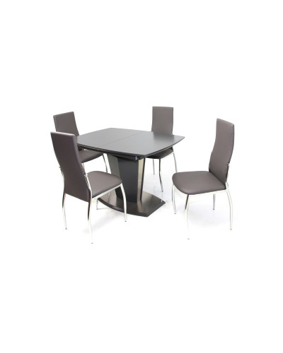 Toni asztal 120-as Szürke + 4 db Toni szék Szürke