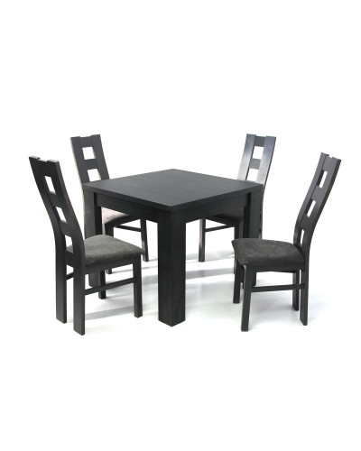 Atos asztal 90-es Néró + 4 db Indiana szék Néró