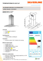 SILV. BLEND ISOLA 4140 90cm elszívó Inox